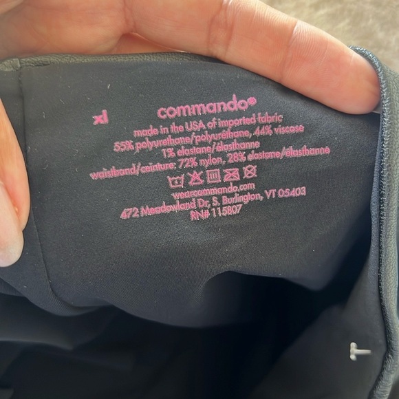 Commando Faux Leather Perfect Control Leggings - Picture 4 of 7